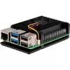 Joy-IT Armor Case BLOCK ACTIVE SBC-Gehäuse geeignet für Entwicklungsplatinen Raspberry Pi (RB-AlucaseP5-07FAN)