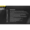 Taktische Taschenlampe Nitecore P10 V2 — 1000 lm, IP68 wasserdicht, stoßfest, 95 g, 18650/CR123 kompatibel