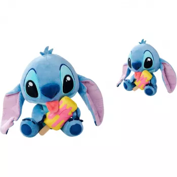 Disney Stitch mit Eis am Stiel Plüschtier (25 cm)