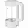 Elektrischer Wasserkocher, weiß, 220-240V, 1850-2200W, 1,7L, Warmhaltefunktion 30 Min., 40,60,80,90,100, Bedienfeld im Griff