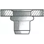 Blindnietmutter GESIPA St M6x9x15,5 Kleiner Kopf KS, Klemmbereich 0,25–3,5 mm, 250er-Pack