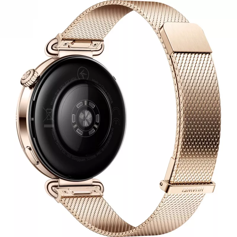 Smartwatch HUAWEI WATCH GT6 1,32 Zoll AMOLED, 41 mm, Edelstahl, Gold, Milanese-Armband, IP69, 14-Tage-Batterie
