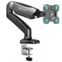 ONKRON G80-B Schwenk- und Neige-Tischhalterung für 13'-32' Monitore, max. 8 kg, mit Drehung, schwarz