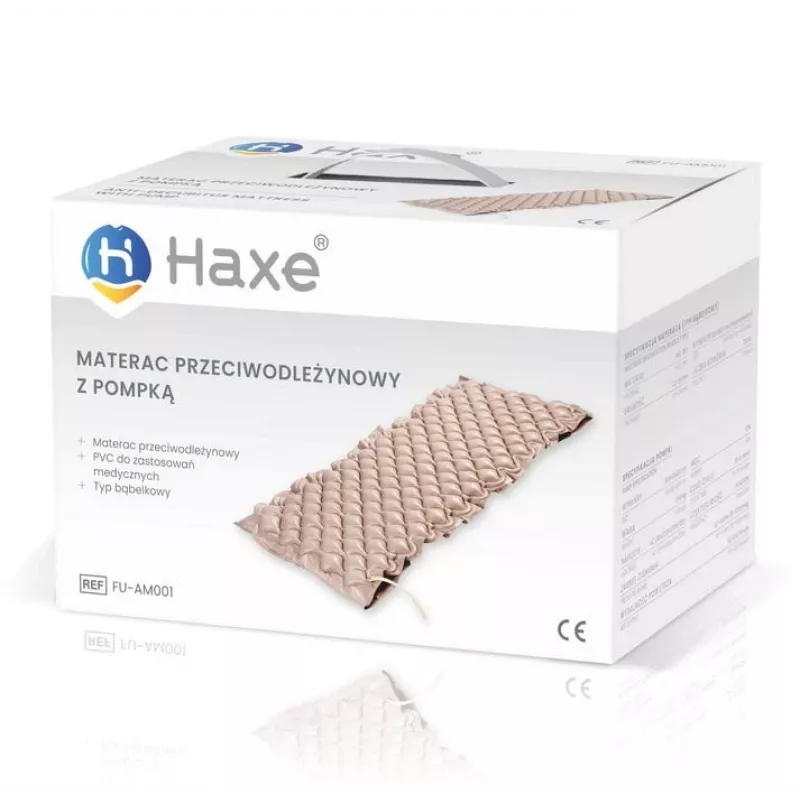 Anti-Dekubitus-Matratze Haxe FU-AM0001 einzeln PVC, regulär 2000×900×70 mm, 130 Kammern, elektrische Pumpe