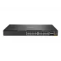 HPE Aruba 6300M - Switch - L3 - managed - 24 x 10/100/1000 + 4 x 1 Gigabit / 10 Gigabit / 25 Gigabit / 50 Gigabit SFP56 (Uplink / Stacking) - Front und Seite zu Hinterseite - an Ra