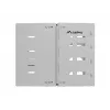 Wandmontage 19 Zoll Rack LANBERG 8U, Tiefe 497×400/240 mm, grau