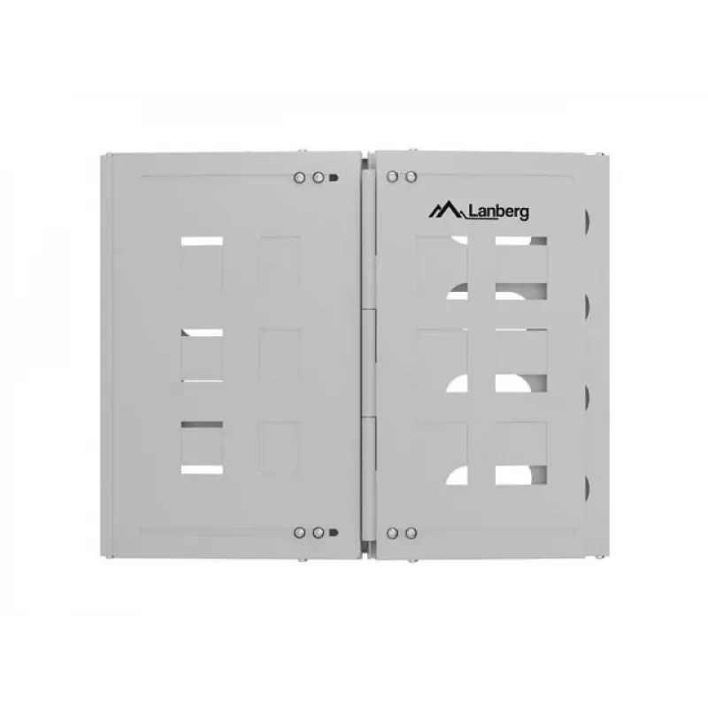 Wandmontage 19 Zoll Rack LANBERG 8U, Tiefe 497×400/240 mm, grau
