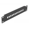 Glasfaser-Patchpanel DeLOCK 10 Zoll 12 Port SC Simplex LC Duplex 1U schwarz