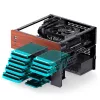 Jonsbo N4 Microtower Gehäuse Schwarz Robustes Stahl Kompaktes PC-Gehäuse
