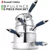 Kochtopfset Russell Hobbs RH01179EU, 5-teilig, blau