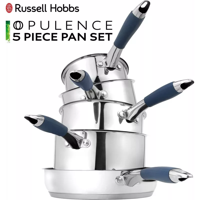 Kochtopfset Russell Hobbs RH01179EU, 5-teilig, blau