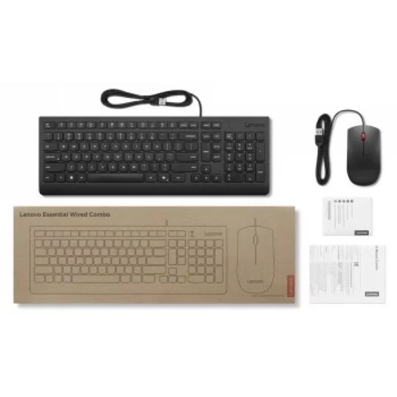 Lenovo Essential Kabelgebundenes Tastatur- und Maus-Set