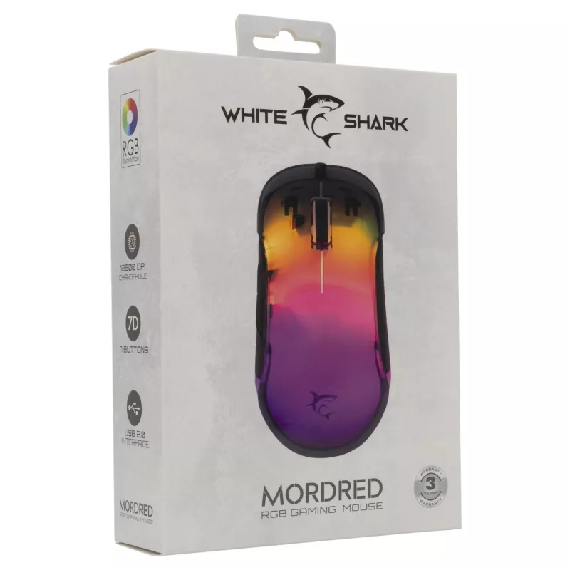 Maus White Shark GM-5017 Mordred Schwarz USB