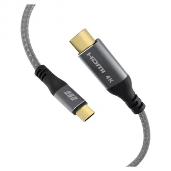 EFB Elektronik USB-C-auf-HDMI-Kabel 4K30Hz Grau - Kabel - Digital/Daten (USB-HDMI-00001)
