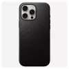 Handyhülle Nomad NM01693185 für Apple iPhone 16 Pro Max, Leder/TPU/PC, schwarz, passend für 17,5 cm (6,9 Zoll) Bildschirm