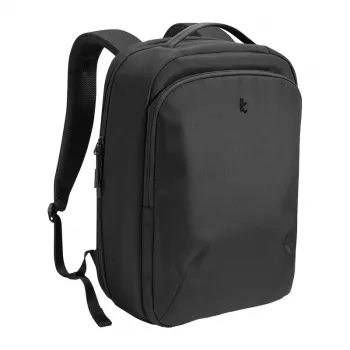 Laptop-Rucksack Tomtoc Explorer-T60 (schwarz) — Schutzhülle für Laptops bis 15,6 Zoll, wasserabweisendes Gewebe, gepolsterte Träger