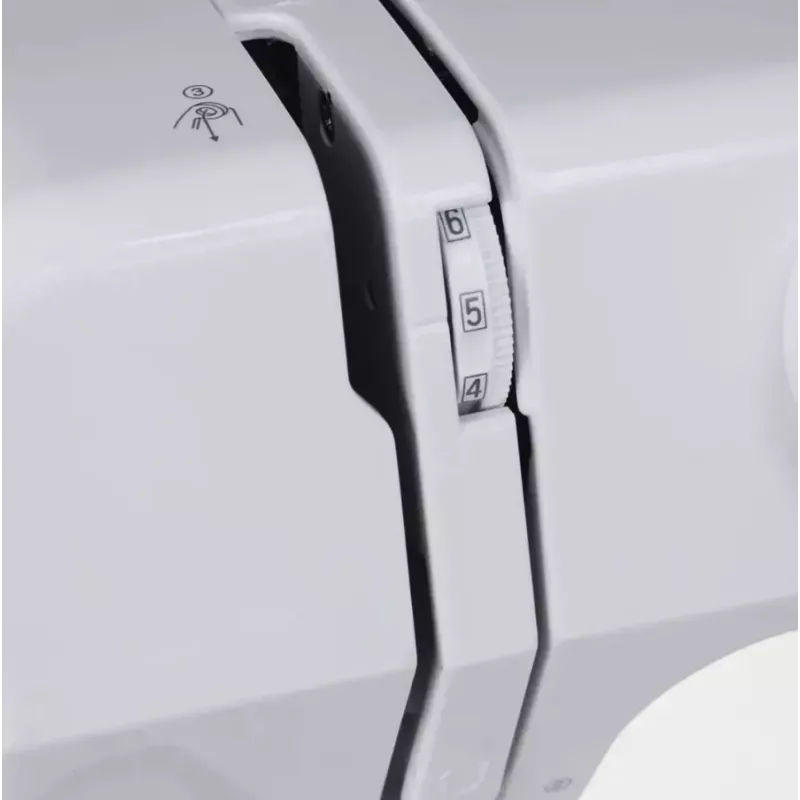 Halbautomatische Nähmaschine SINGER M1005 — 11 Stiche, 4 mm Stichbreite, obenliegender Spulenträger, Freiarm, 2,5 kg
