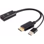 HDMI (Buchse) auf DisplayPort (Stecker) Adapter ShiverPeaks 4K 60Hz 20 cm