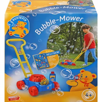 Bubble-Mower Rasenmäher, Seifenblasen Blau/Rot