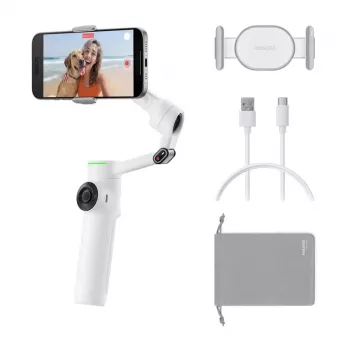 Insta360 Flow 2 Pro AI Tracker Stabilizer Bundle (weiß)