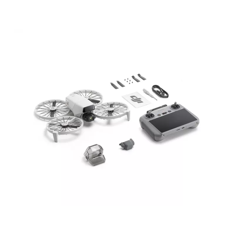 Drohne DJI Flip 4 mit 48 MP Kamera, 4K (3840x2160), 3110 mAh Akku, 16 m/s, 14.000 m Reichweite, 4 Rotoren, 0,249 kg, Schwarz/Weiß