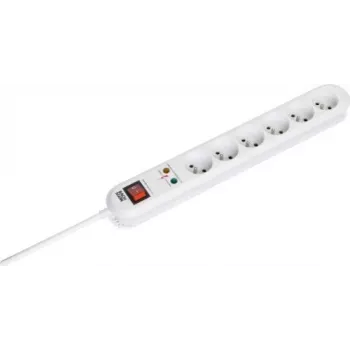 Power Extension Bachmann SMARTLINE 3m 6 AC Outlets Indoor Weiß