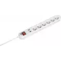 Power Extension Bachmann SMARTLINE 3m 6 AC Outlets Indoor Weiß