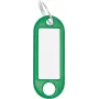 Schlüsselanhänger WEDO 262 101804 — grüne Kunststoff-Kennzeichner 21 × 52 mm, 10er-Pack