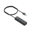 UNITEK Y-3089V01 Schnittstellen-Hub USB 3.2 Gen 1 (3.1 Gen 1) Typ-A 5000 Mbit/s Schwarz