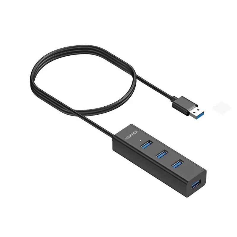 UNITEK Y-3089V01 Schnittstellen-Hub USB 3.2 Gen 1 (3.1 Gen 1) Typ-A 5000 Mbit/s Schwarz