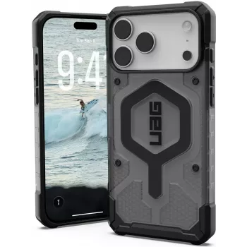UAG Urban Armor Gear Pathfinder MagSafe Hülle | Apple iPhone 17 Pro Max | ash (Grau transparent)/schwarz | 114552113140 (114552113140)