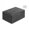 DeLOCK USB Dual-Dockingstation für 2 x SATA HDD SSD Klonfunktion Kartenleser