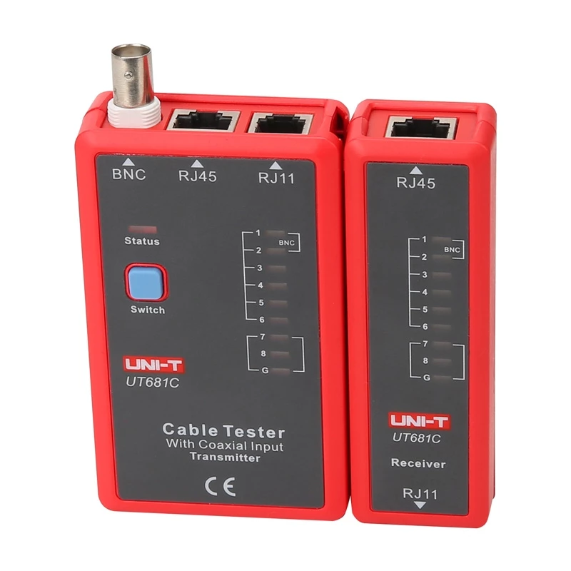Netzwerkkabel-Tester UT681C mit LCD-Anzeige und Kabellängenmessung