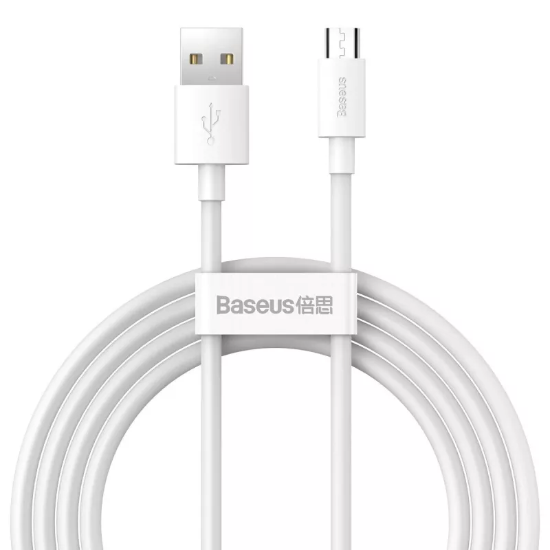 USB-A-auf-Micro-USB-B-Kabel Baseus TZCAMZJ-02 1,5 m Weiß