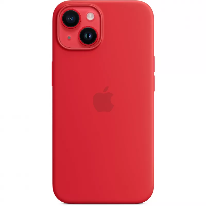 Apple iPhone 14 Silikon-Case mit MagSafe, (PRODUCT)Rot