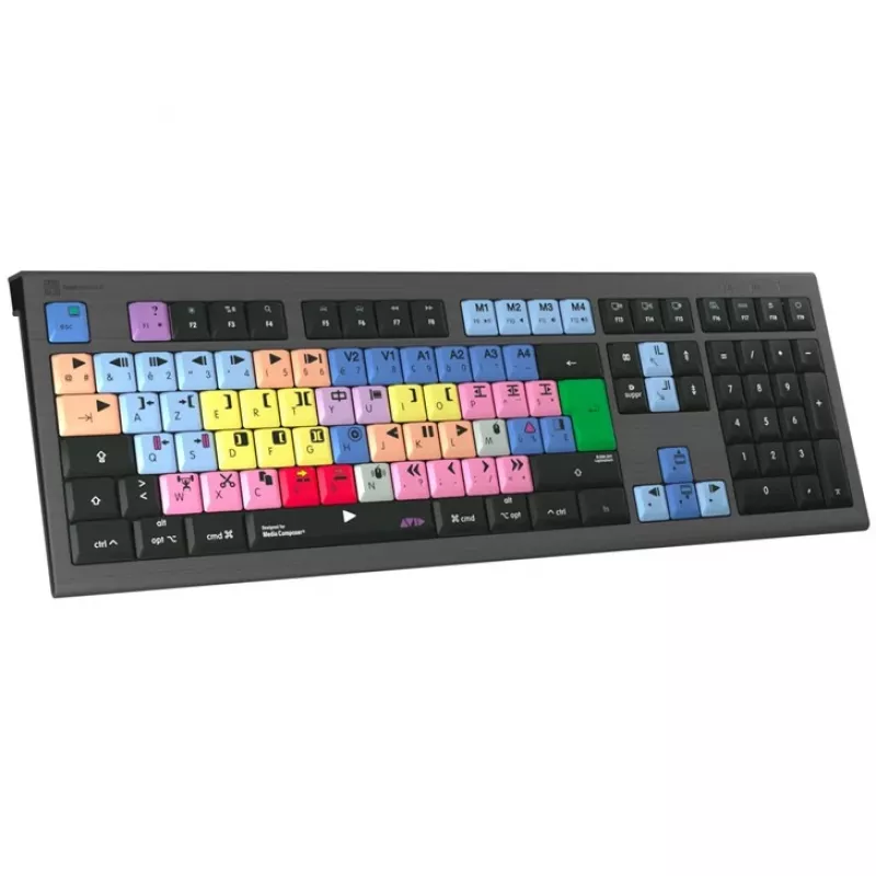 Logickeyboard Avid Media Composer ASTRA 2 hintergrundbeleuchtete Tastatur Mac Französisch (LKB-MCOM4-A2M-FR)