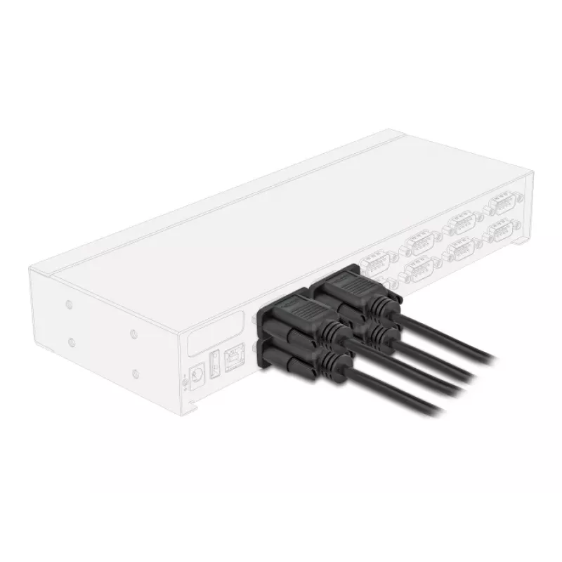 DeLOCK 86822 Serielles Kabel Schwarz 0,5 m DB-9