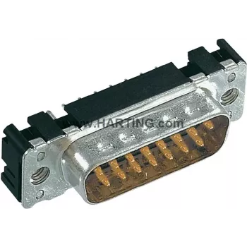 Harting D-SUB Stiftleiste 180 ° Polzahl: 25 Löttechnik 09 65 361 7712 1 Stück (09 65 361 7712)