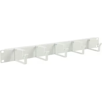 Lanview 1U 19 KABELORDNUNGSPANEL, 5 HAKEN WEISS (RAO100WH)