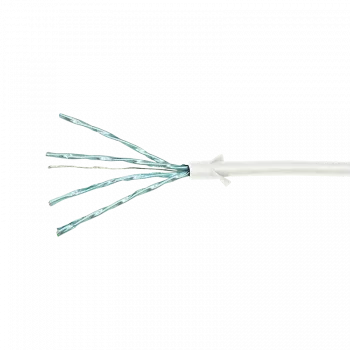 LogiLink CQ9041S RJ45 Netzwerkkabel, Patchkabel CAT 6a U/FTP 1,50 m weiß, extrem dünn, flammwidrig