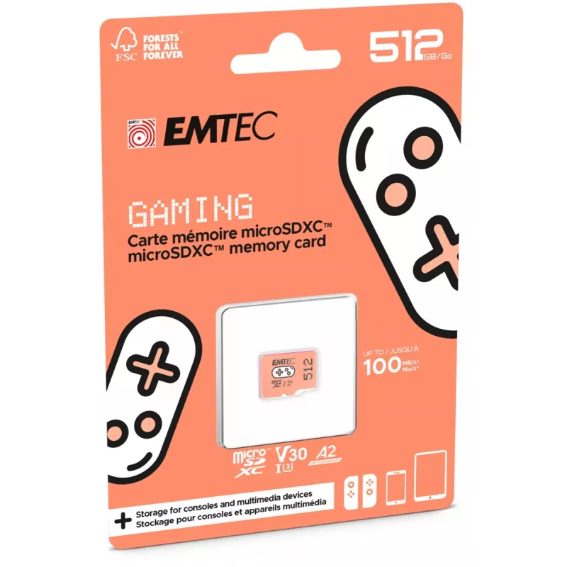 MicroSDXC-Karte Emtec Gaming 512 GB