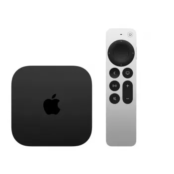 Apple TV 4K Schwarz Silber 128 GB Wi-Fi Ethernet A15 Prozessor