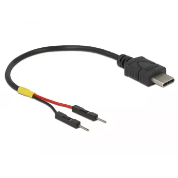 USB-Kabel DeLOCK 85418 0,1 m USB C Schwarz