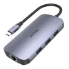 UNITEK D1071A Interface Hub USB 3.0 SuperSpeed 5 Gb/s Silber