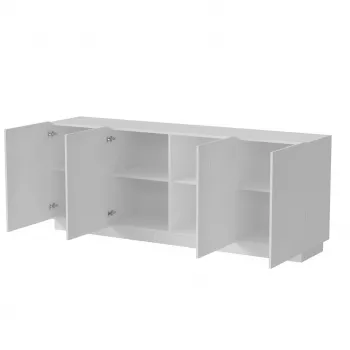 Kommode Cama LIVERTI 200x42x78 cm weiß, Spanplattenkorpus 16 mm, Tür 16 mm