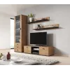 TV-Schrank Cama Meble SOHO 140, Lefkas-Eiche/Schwarz, 1400×430×370 mm