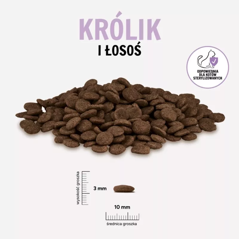 PAKA ZWIERZAKA Rabbit and salmon - Trockenfutter für Katzen - 400g