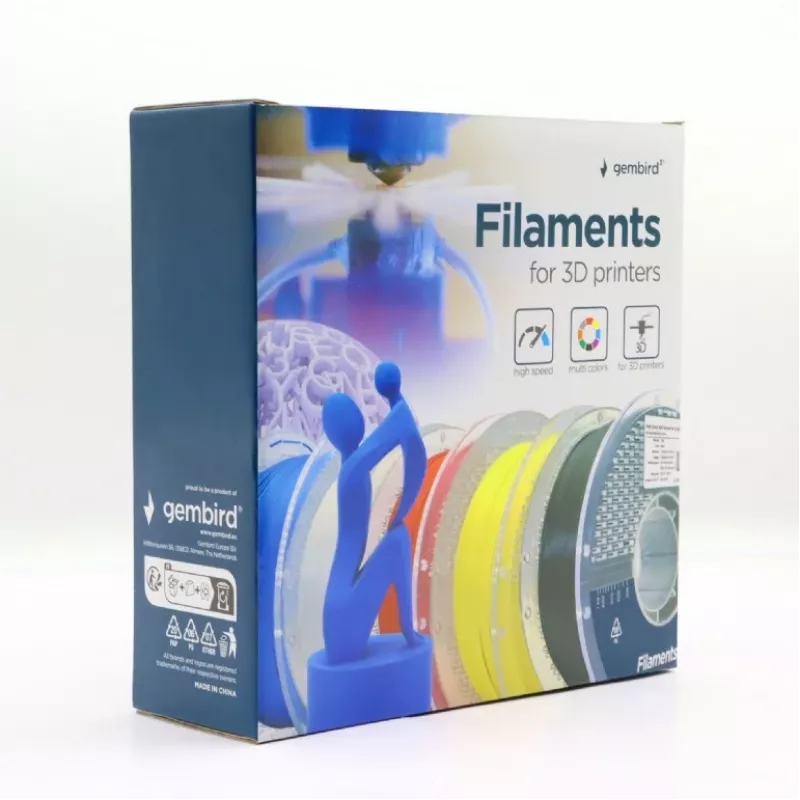GEMBIRD ABS 1,75 mm 1 kg Filament — Weiß, kompatibel mit jeder Marke