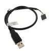 USB-Kabel Akasa 0,4 m USB A Schwarz