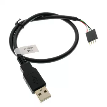 USB-Kabel Akasa 0,4 m USB A Schwarz